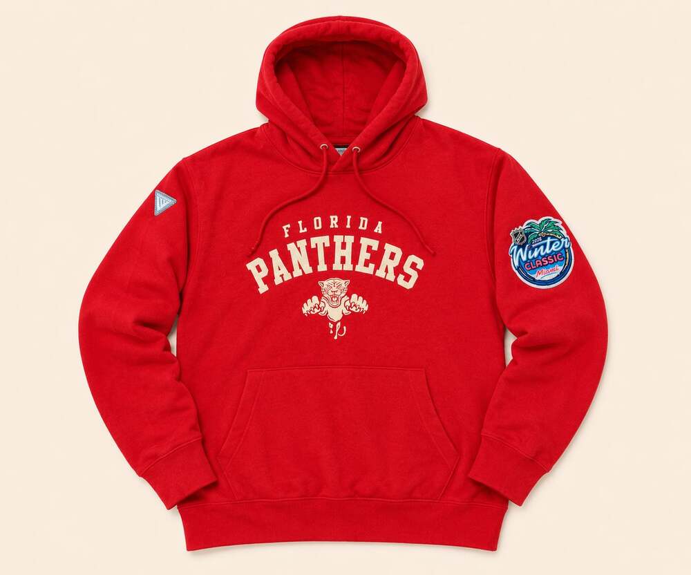 NWT Florida Panthers Winter Classic Hoodie Small Red NHL Levelwear